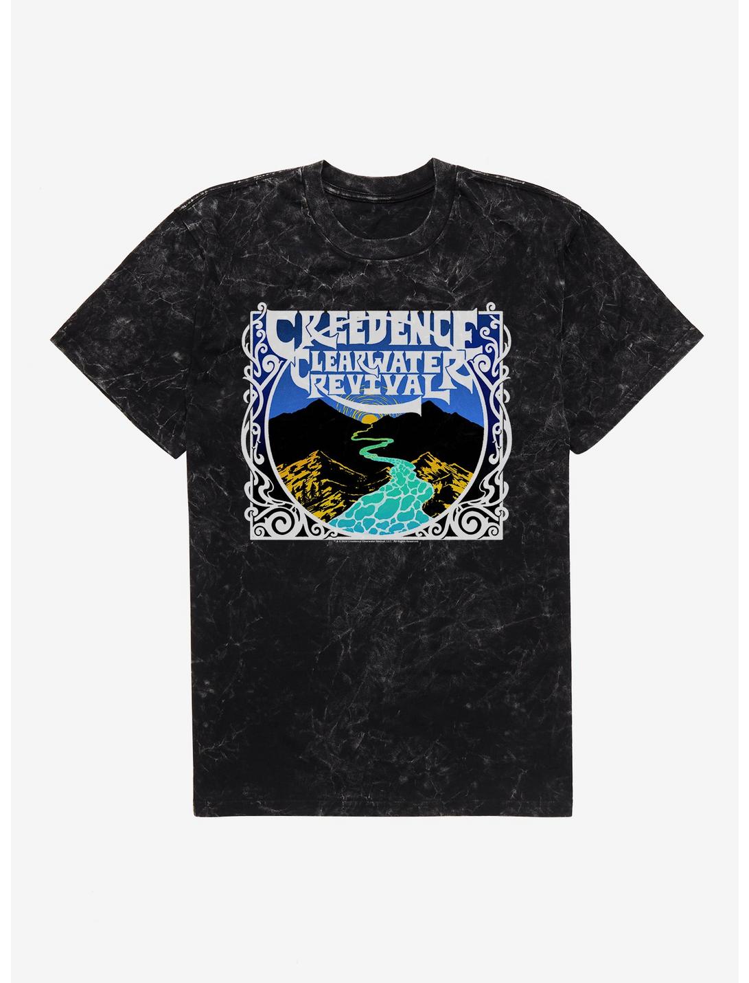 T-shirt Creedence Clearwater Revival River Mountain délavage minéral