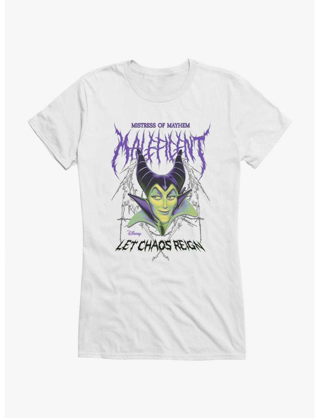 T-shirt Filles Disney Méchantes Maléfique Maîtresse du Chaos Métallique