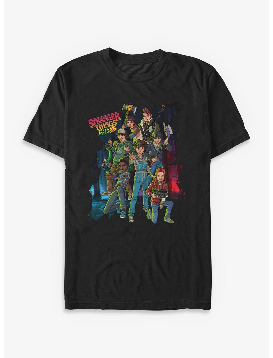 T-shirt Stranger Things Les Aventures de 85 Toute la bande
