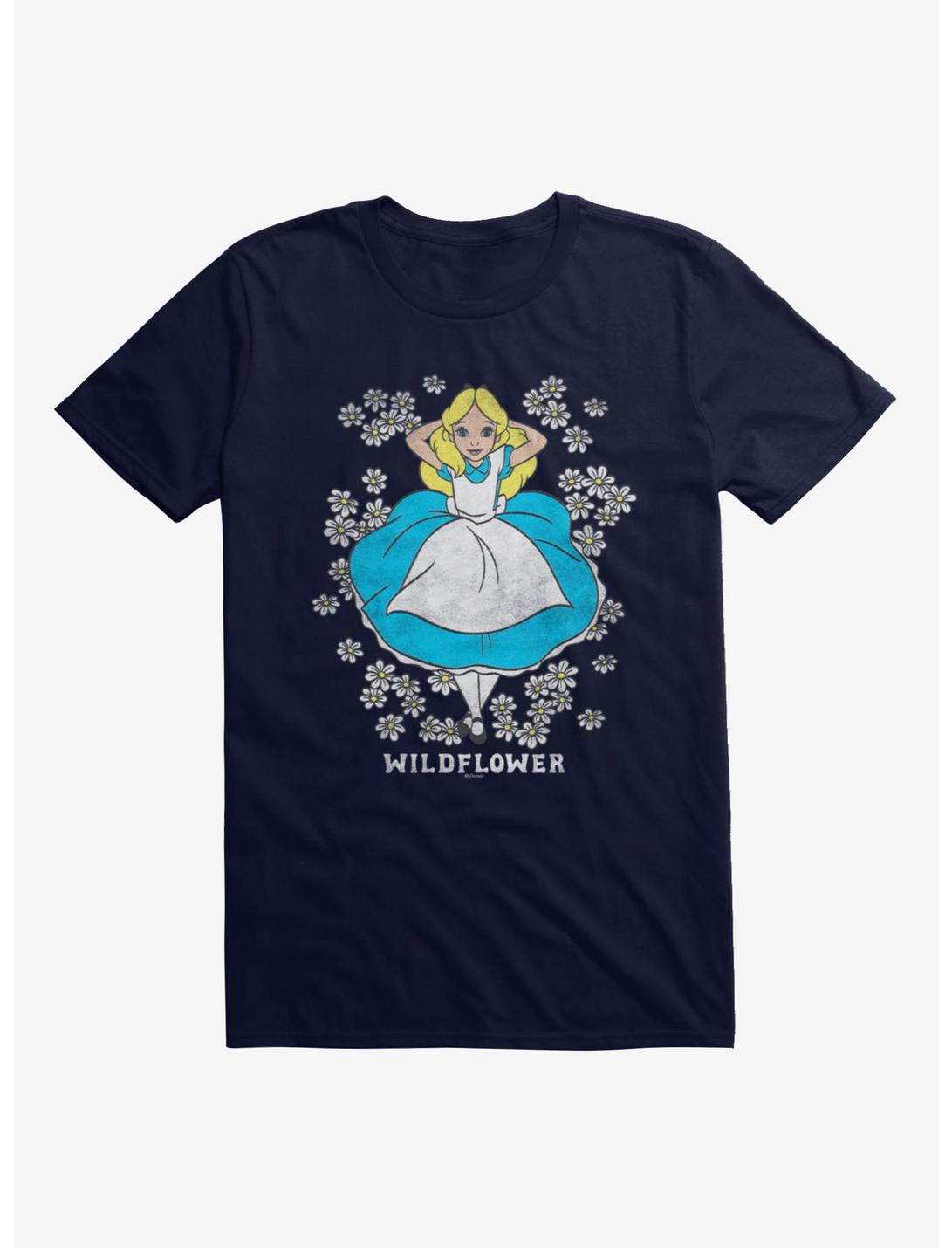 T-shirt « Alice au pays des merveilles » de Disney - Parterre de fleurs sauvages