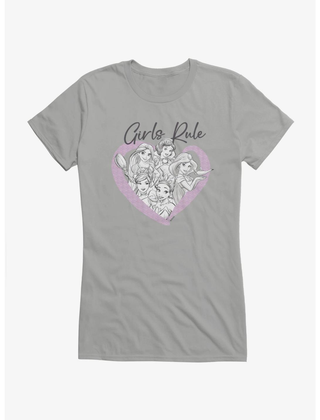 Disney Princesses Girls Rule Heart Group Girls T-Shirt