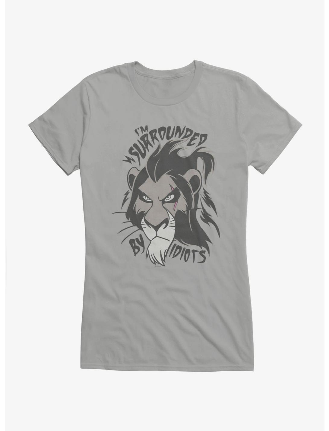 T-Shirt Fille Disney Le Roi Lion Entouré D'Idiots Scar Face