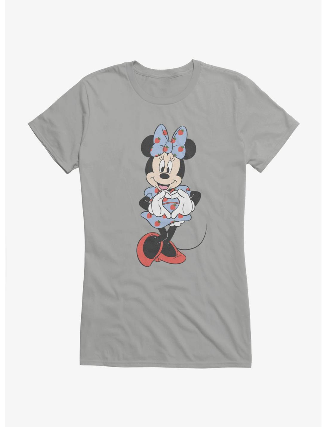 Disney Minnie Mouse Hand Heart Strawberry Dress Girls T-Shirt