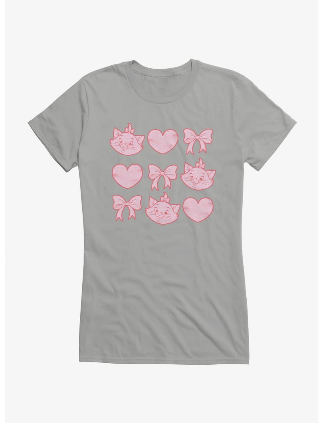 T-shirt Fille Disney Les Aristochats Marie Cœurs et Nœuds