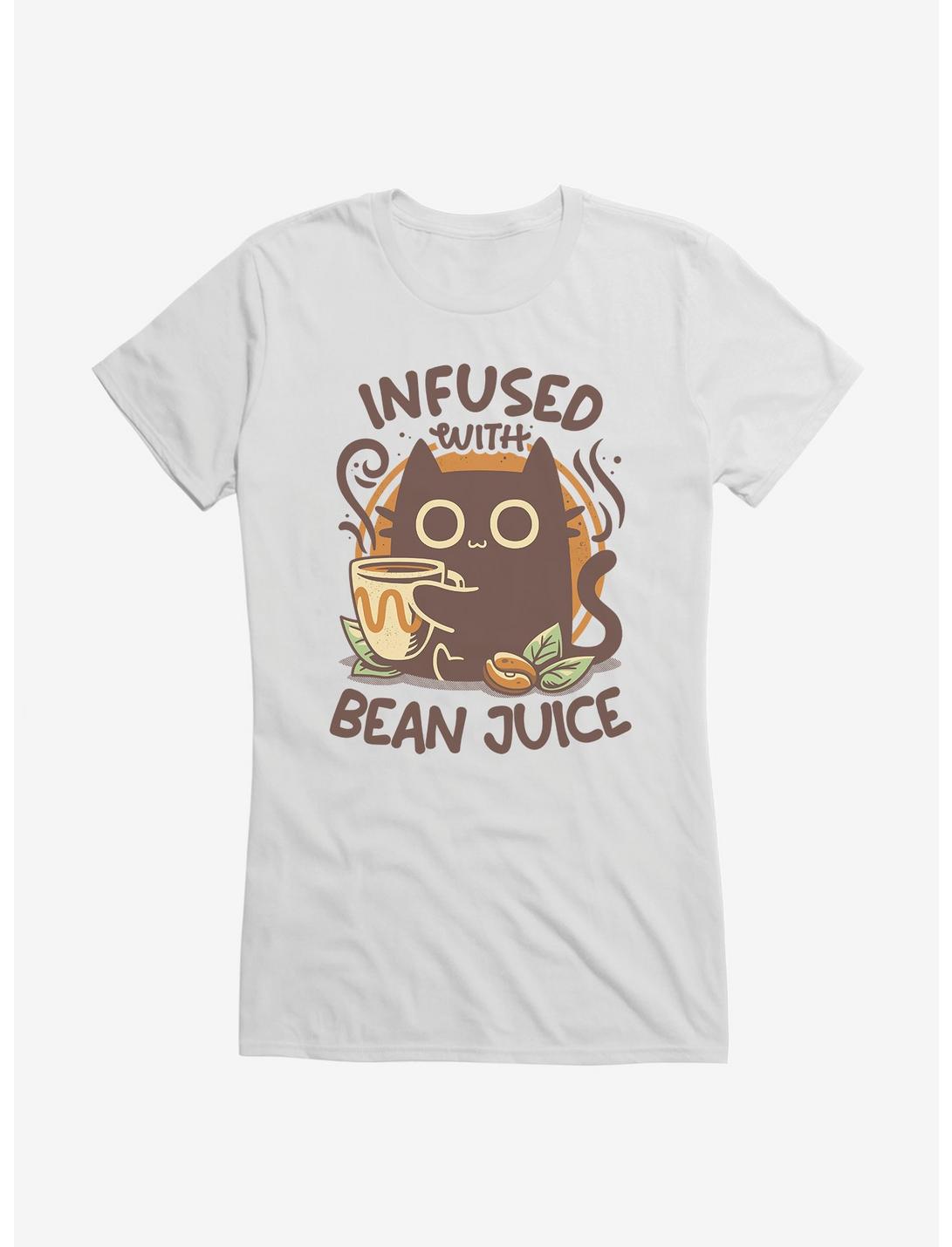 Infused With Bean Juice Chonky Coffee Cat Girls T-Shirt