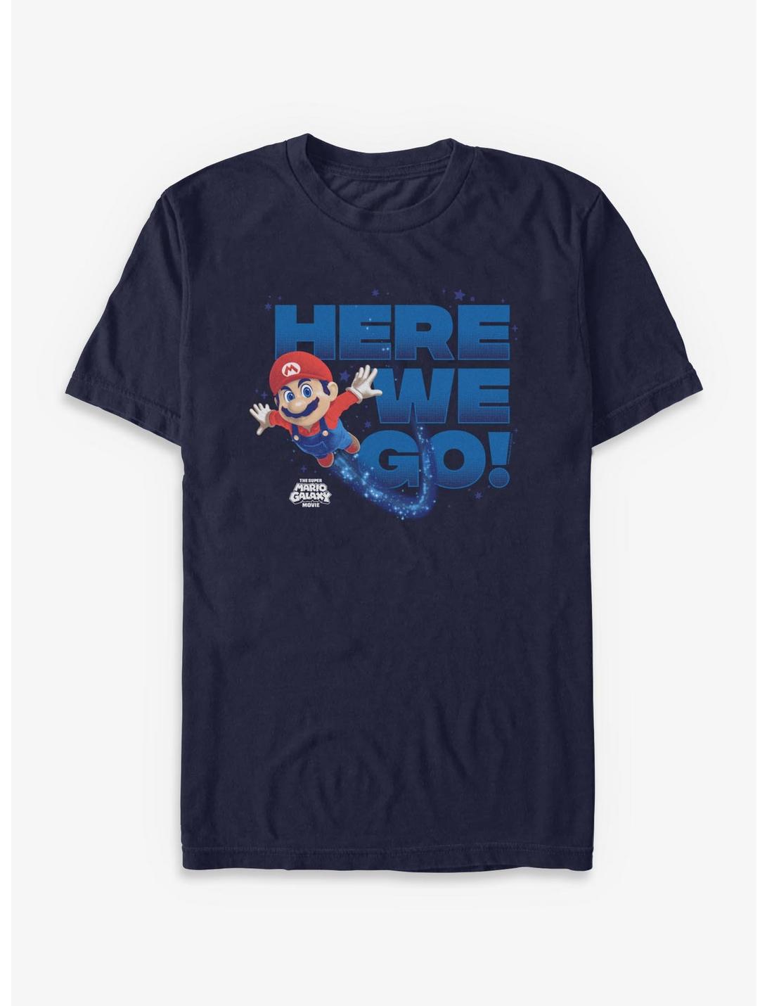 The Super Mario Galaxy Movie Mario Here We Go T-Shirt