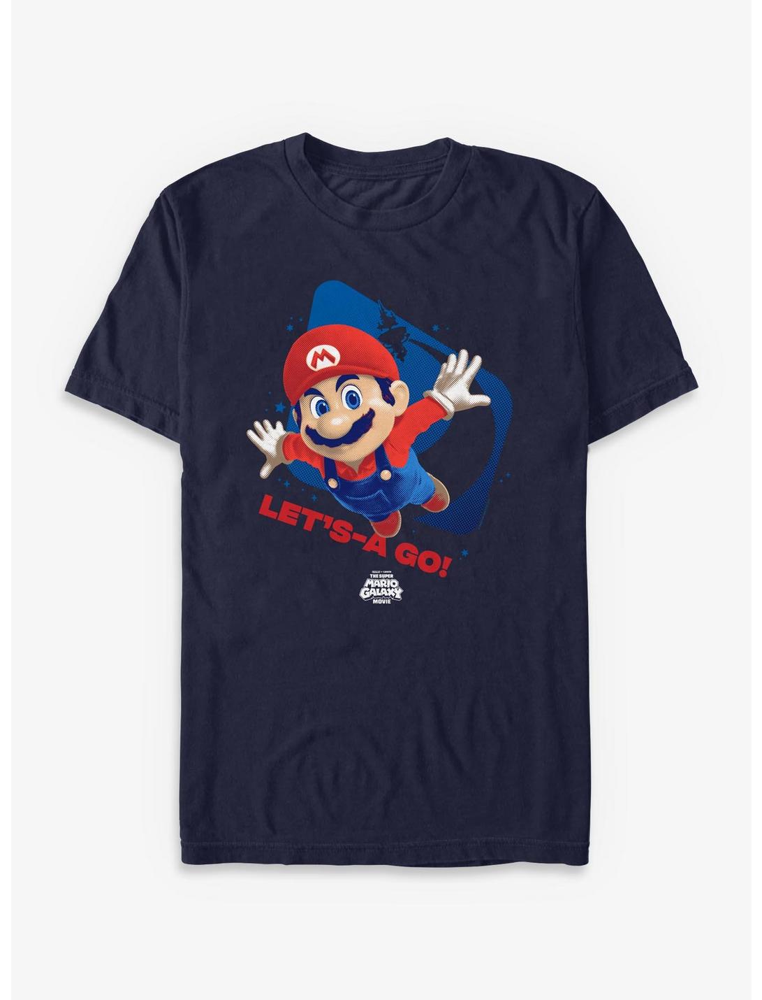 The Super Mario Galaxy Movie Mario Let's A Go T-Shirt