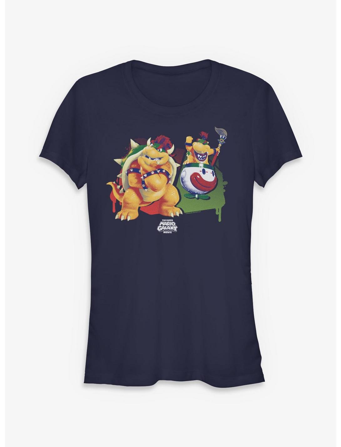 T-shirt Fille Bowser et Bowser Jr du film Super Mario Galaxy