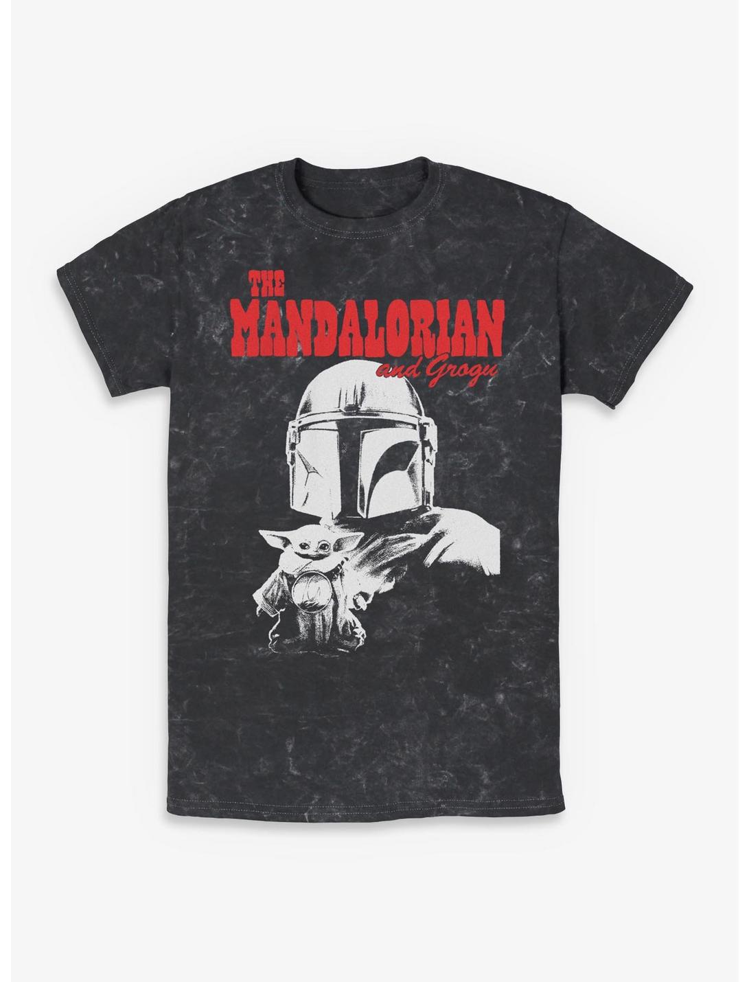 Star Wars The Mandalorian & Grogu Duo Mineral Wash T-Shirt Hot Topic Exclusive
