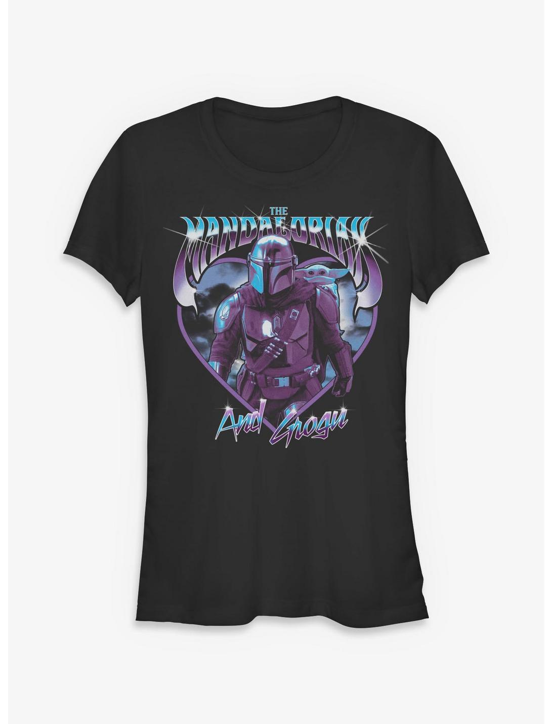 Star Wars The Mandalorian & Grogu Chrome Girls T-Shirt Hot Topic Exclusive