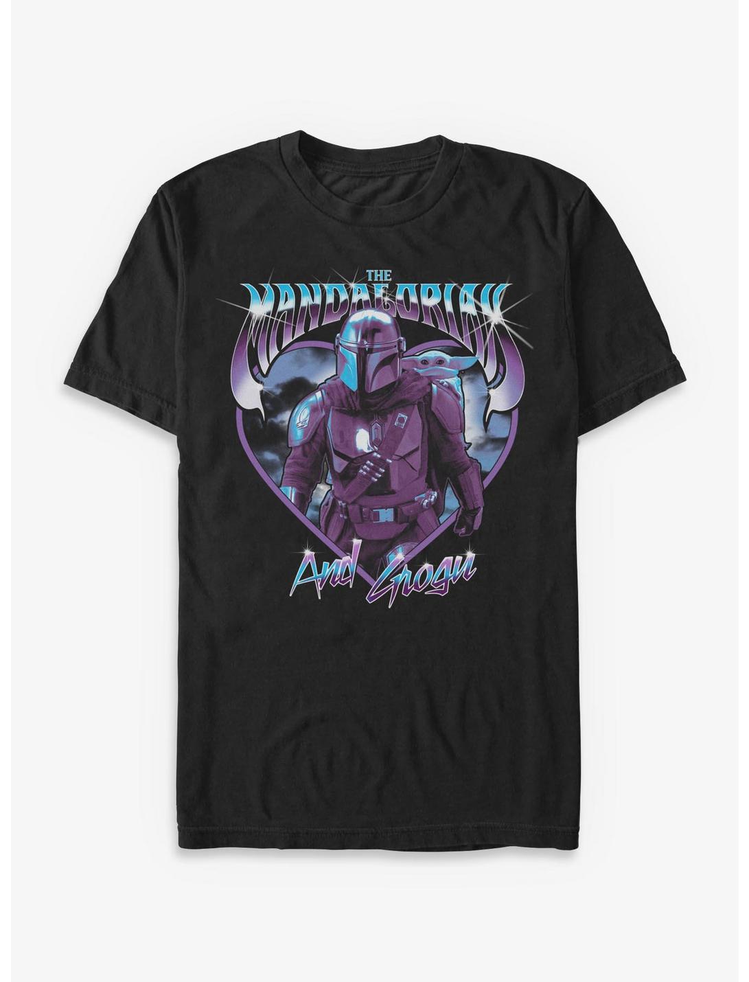 Star Wars The Mandalorian & Grogu Chrome T-Shirt Hot Topic Exclusive