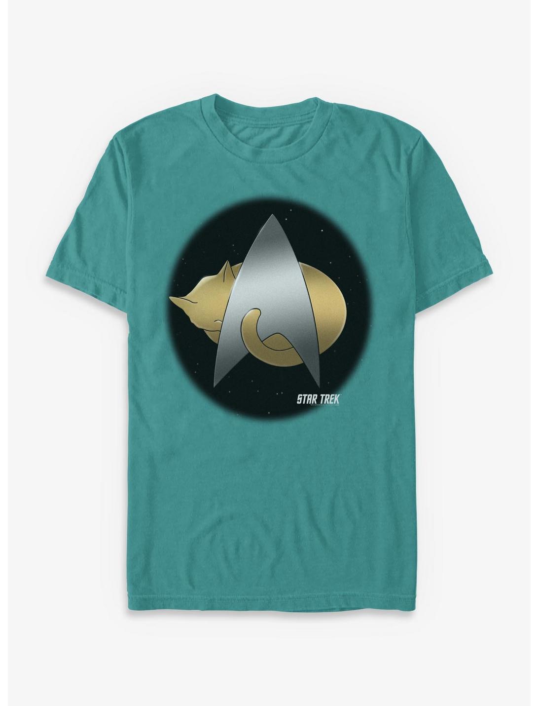 T-shirt Star Trek sieste féline audacieuse, teint sur apprêt