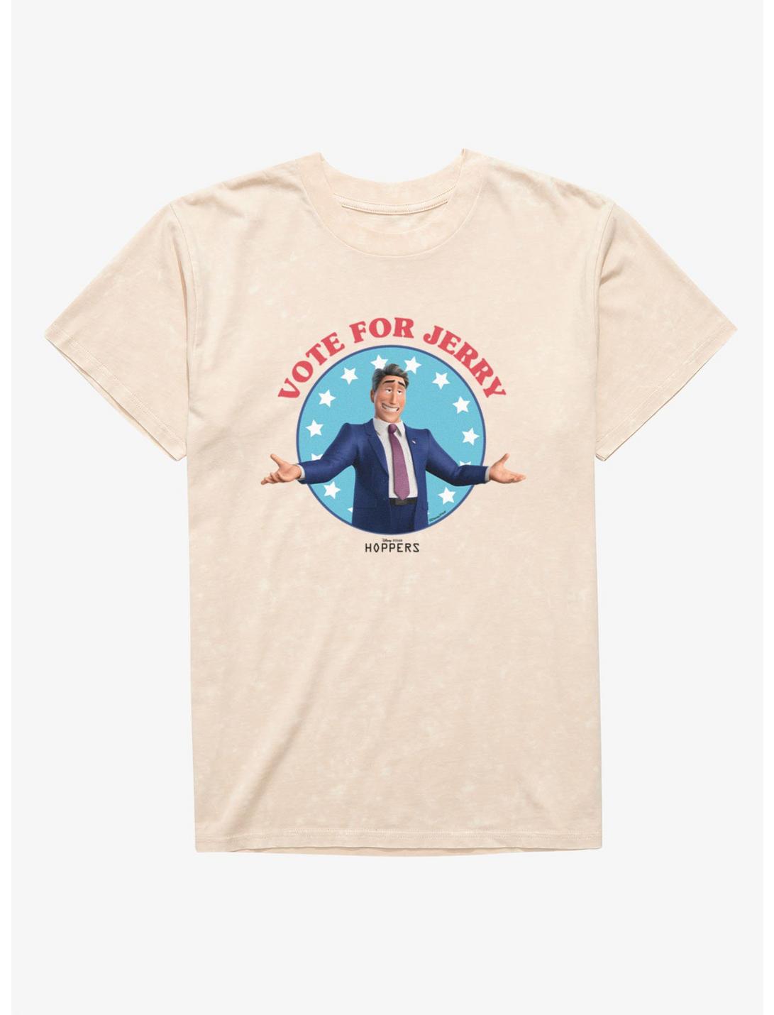 Disney Pixar Hoppers Vote For Jerry Circle Stars Mineral Wash T-Shirt