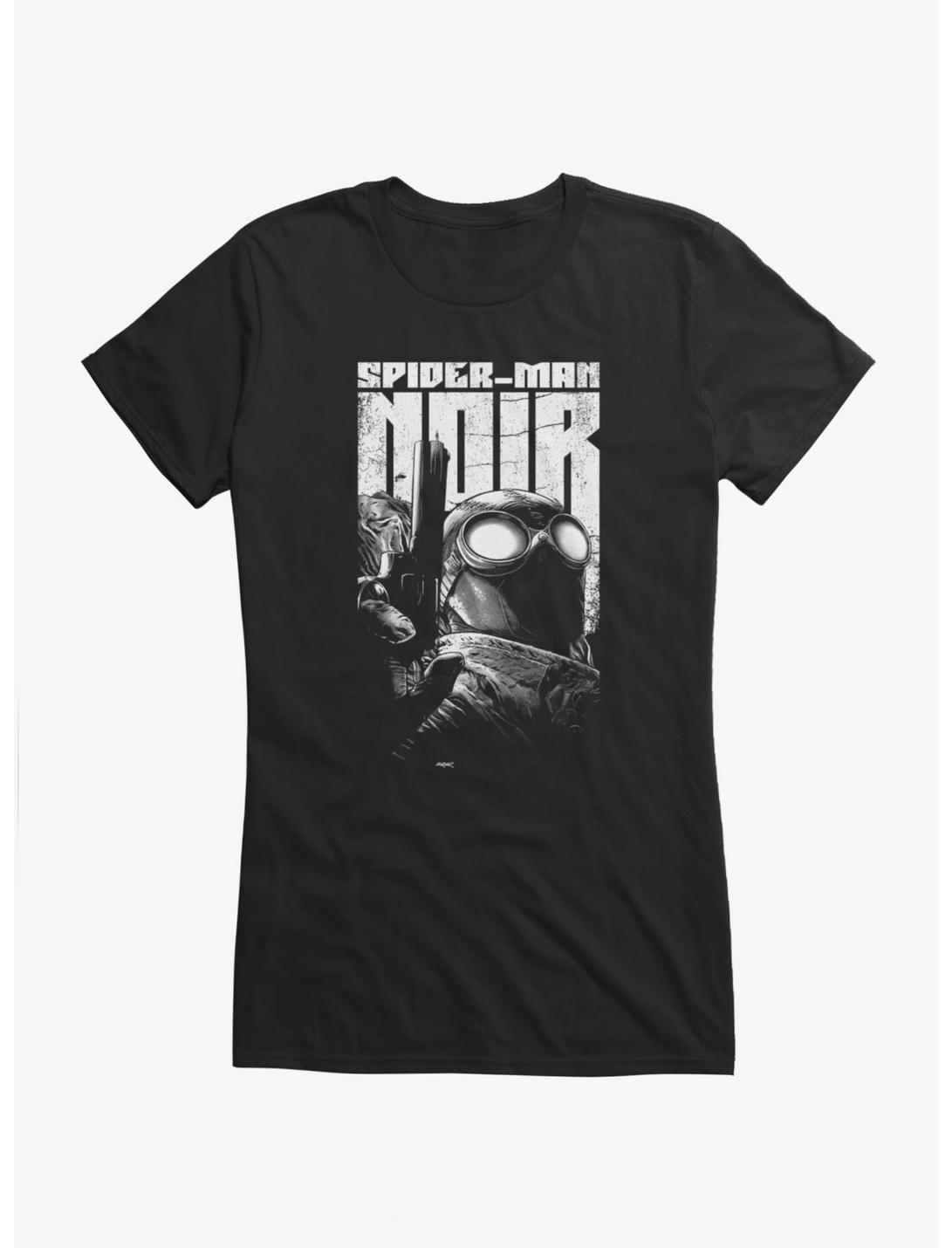 T-shirt Fille Portrait Marvel Spider-Man Noir