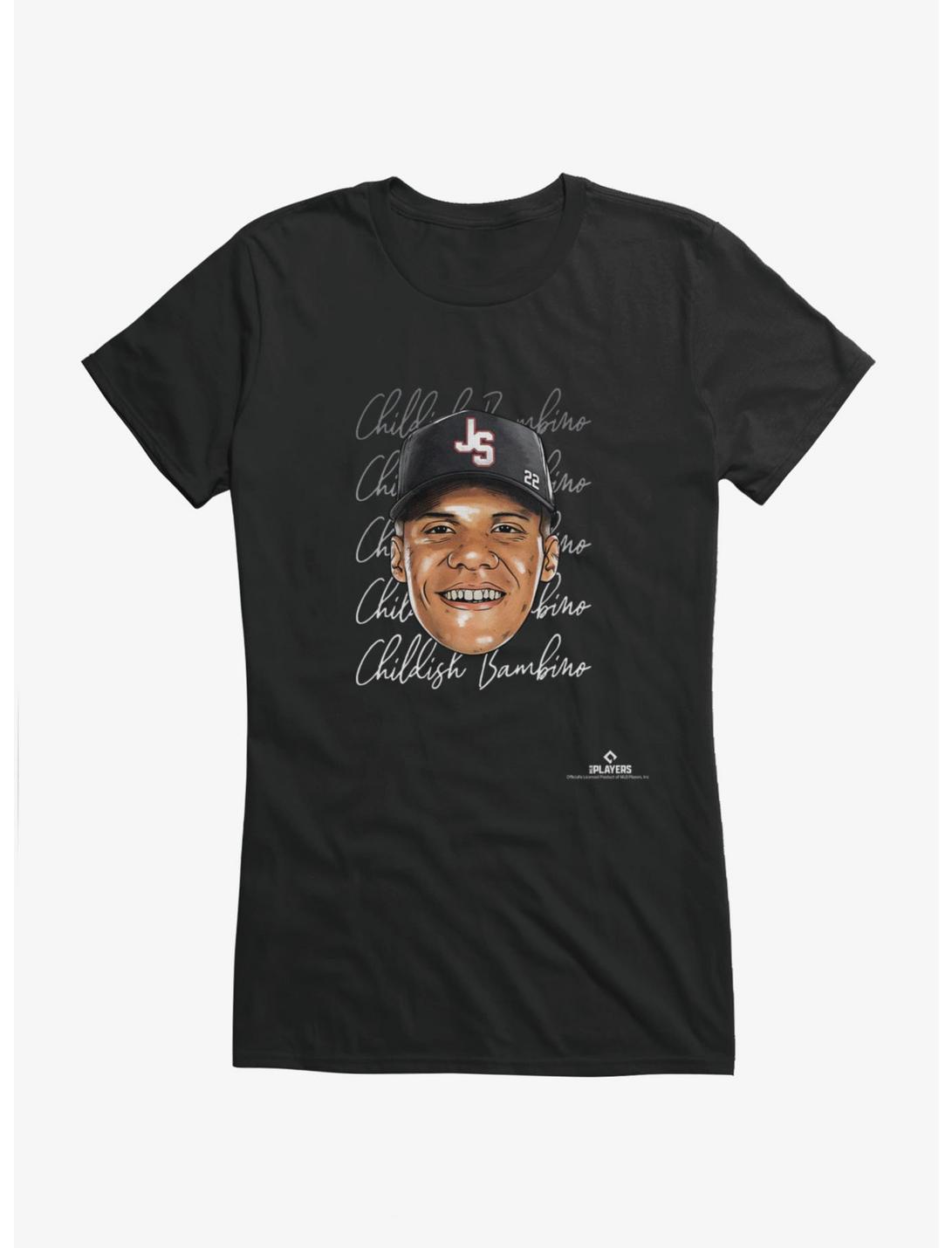 MLB Juan Soto Childish Bambino Signature Face Girls T-Shirt