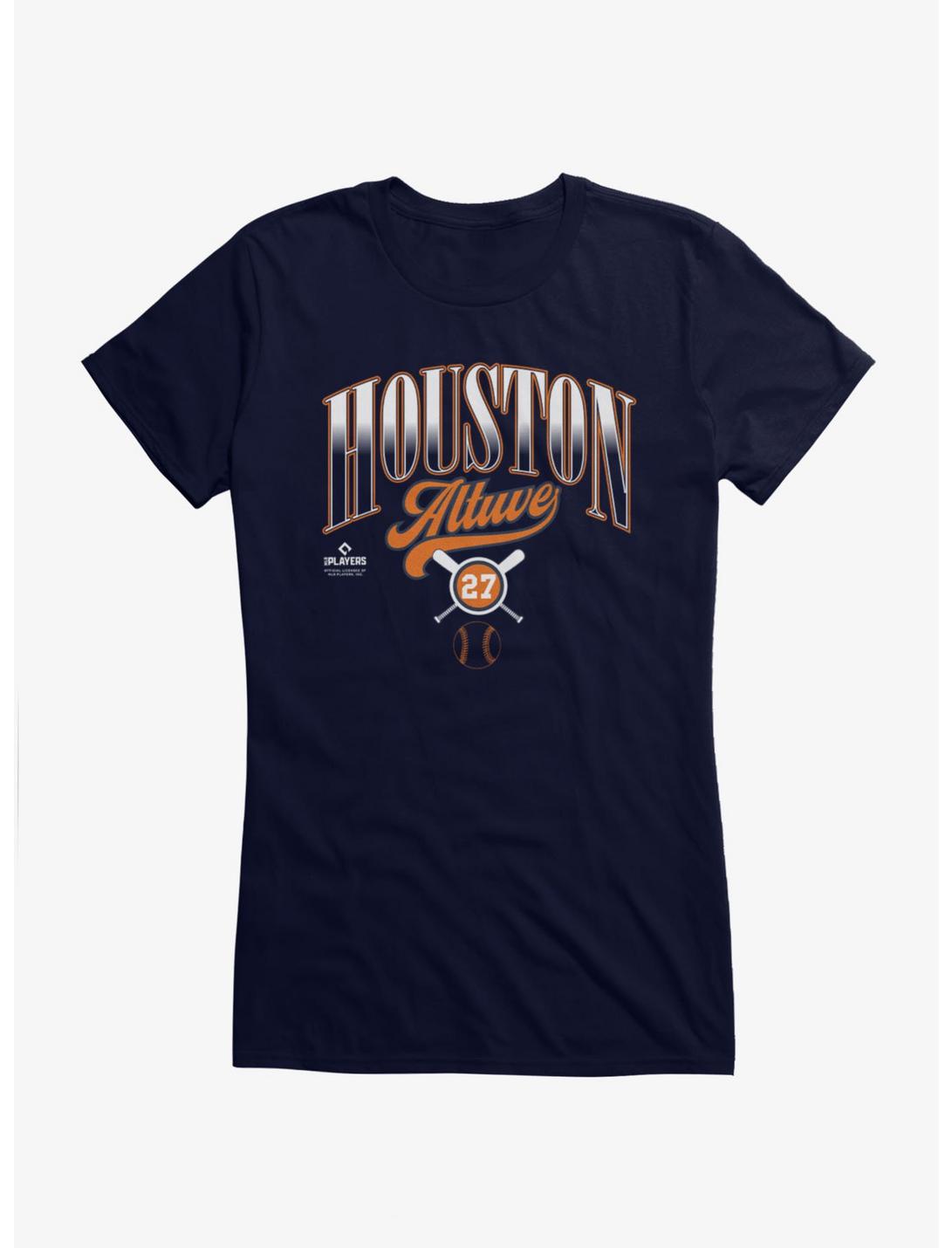 MLB Jose Altuve Houston Bats Crossed Girls T-Shirt