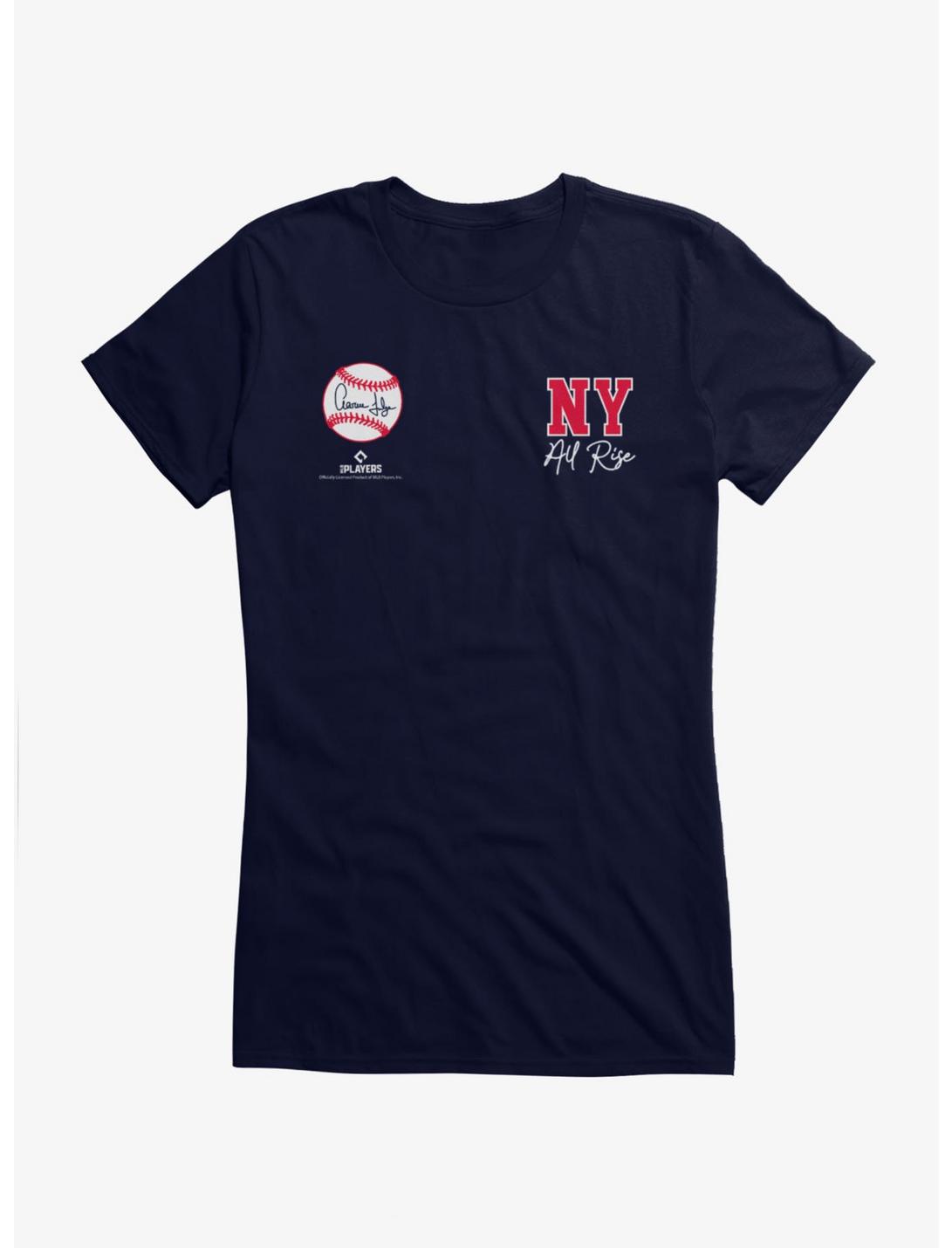 MLB Aaron Judge Baseball Signature NY Girls T-Shirt