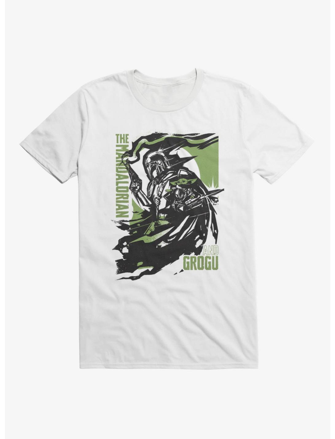 Star Wars The Mandalorian And Grogu Smoke And Cape Swirl T-Shirt