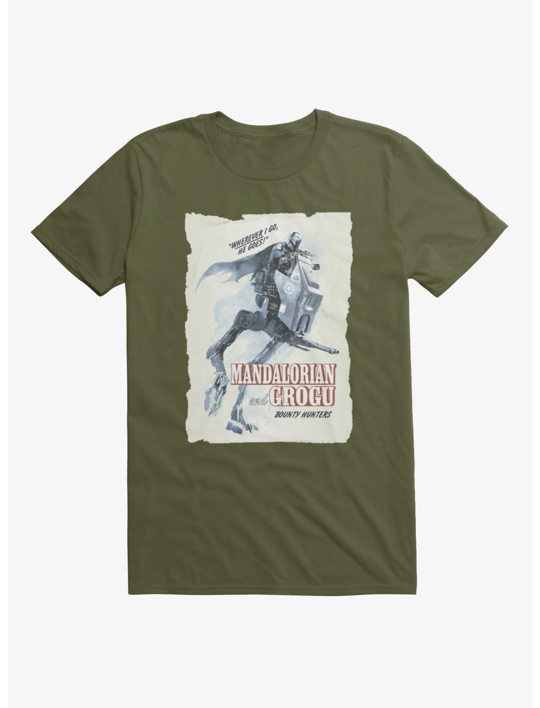 Star Wars The Mandalorian And Grogu Riding Wherever He Goes T-Shirt