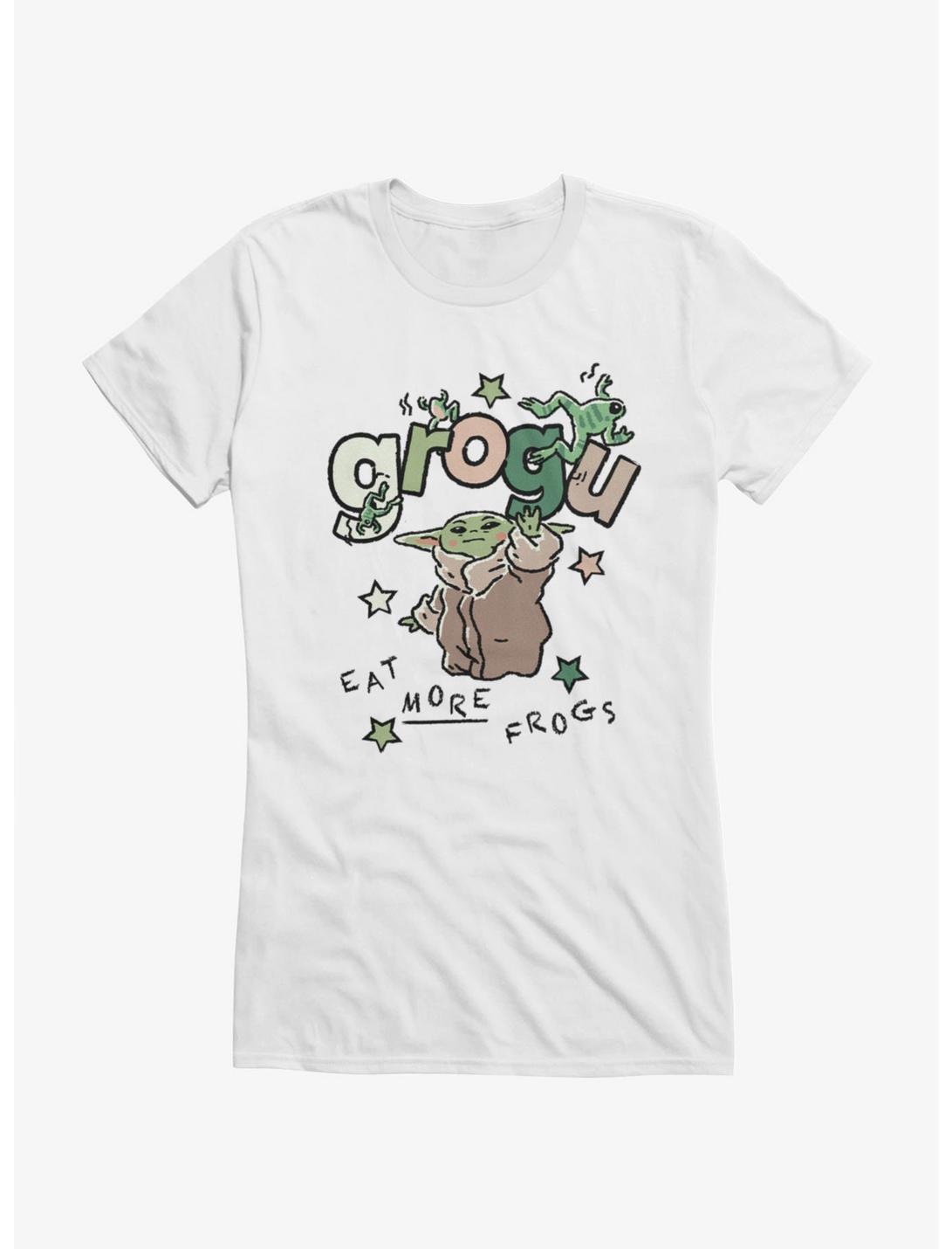 Star Wars The Mandalorian And Grogu Eat More Frog Sketch Girls T-Shirt