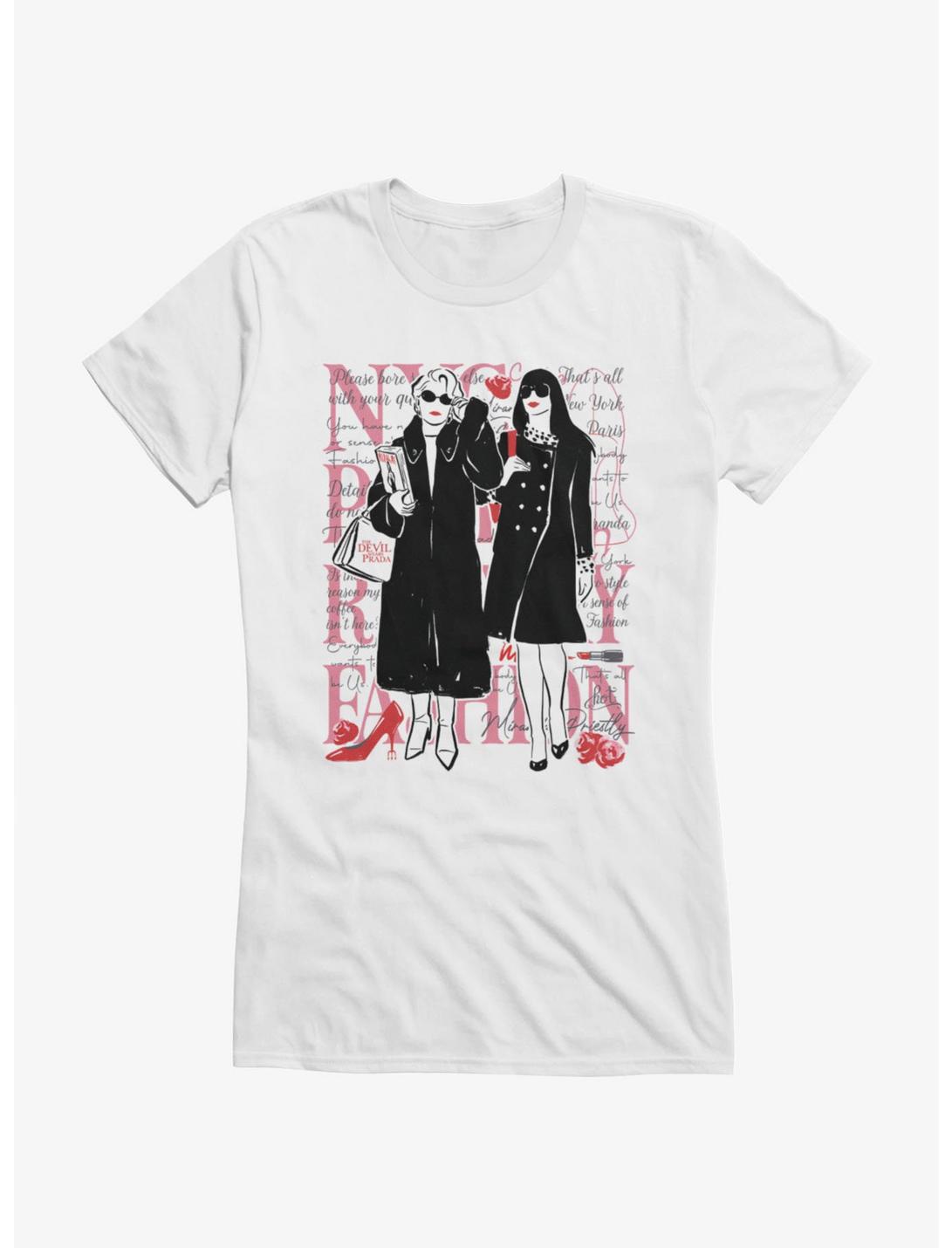 T-shirt Fille Le Diable S'habille en Prada Silhouettes et Citations