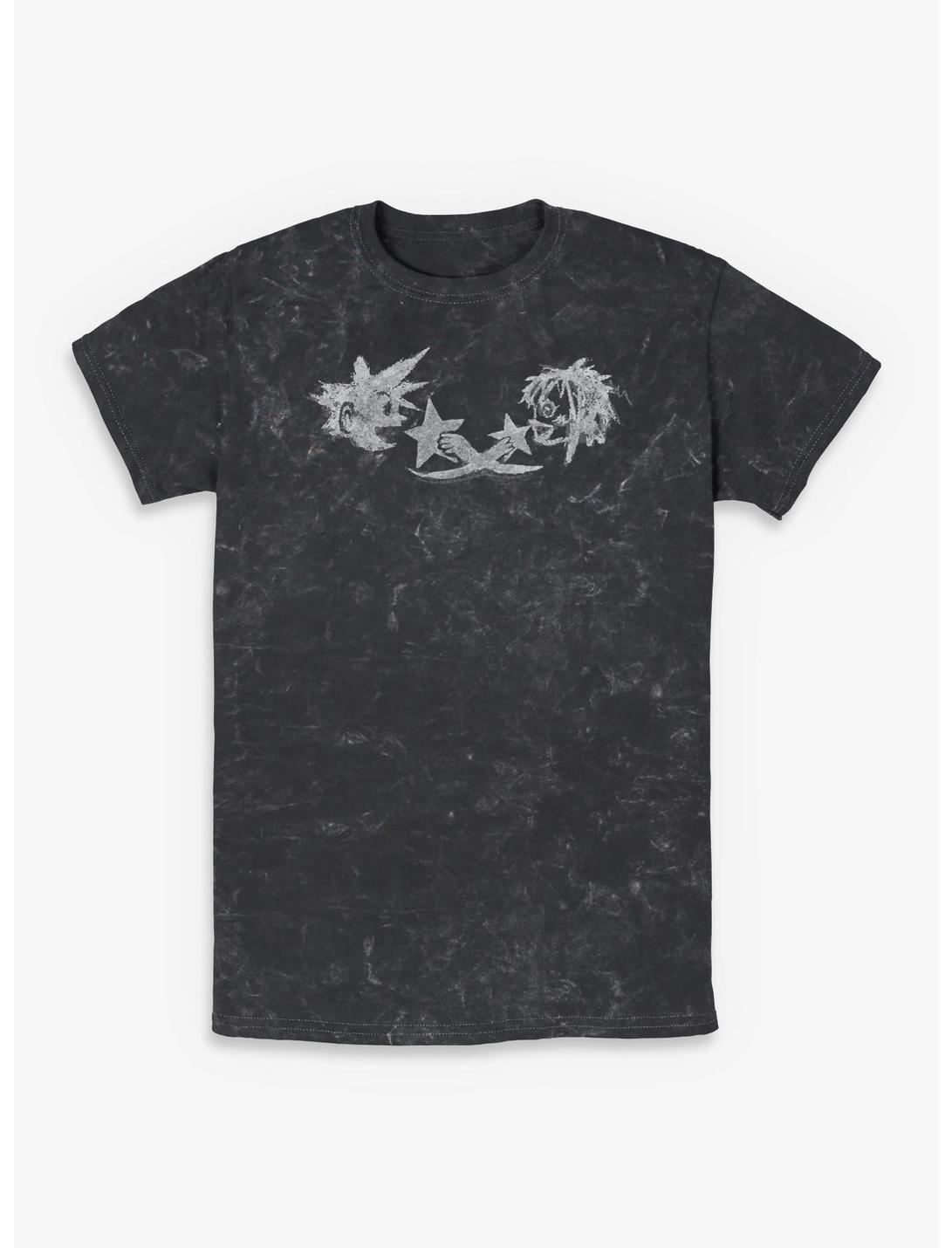 Disney Kingdom Hearts Sora & Kairi Chalk Drawing Mineral Wash T-Shirt