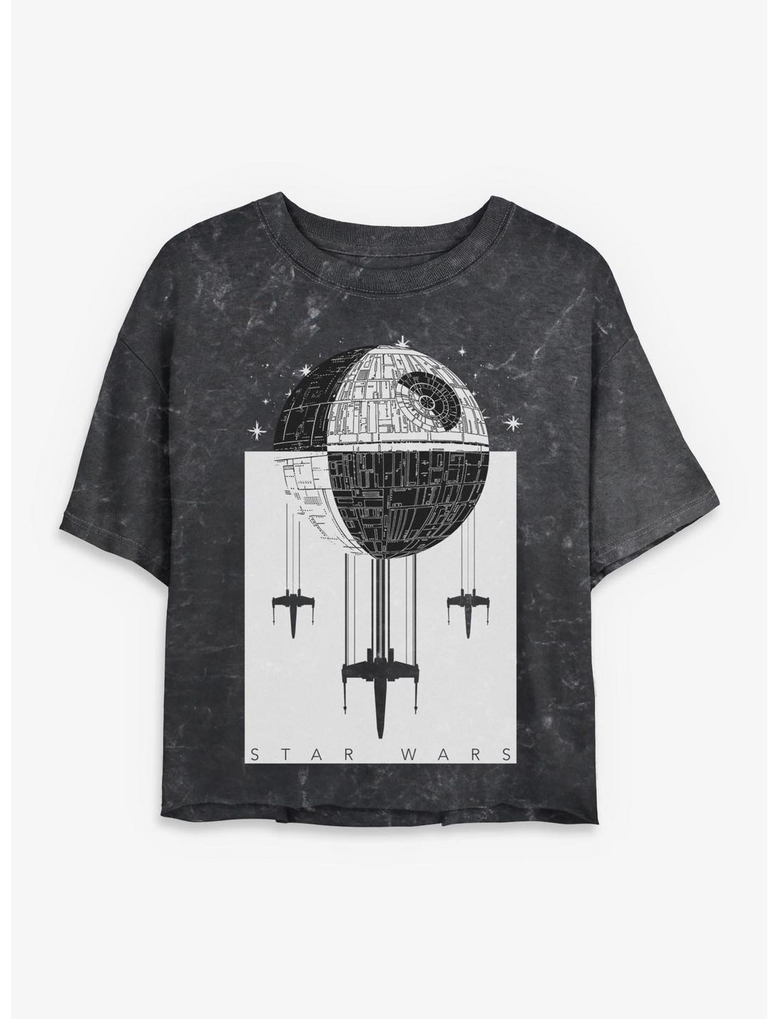 T-shirt court Star Wars La Bataille de l'Étoile Noire pour Fille (lavage minéral)