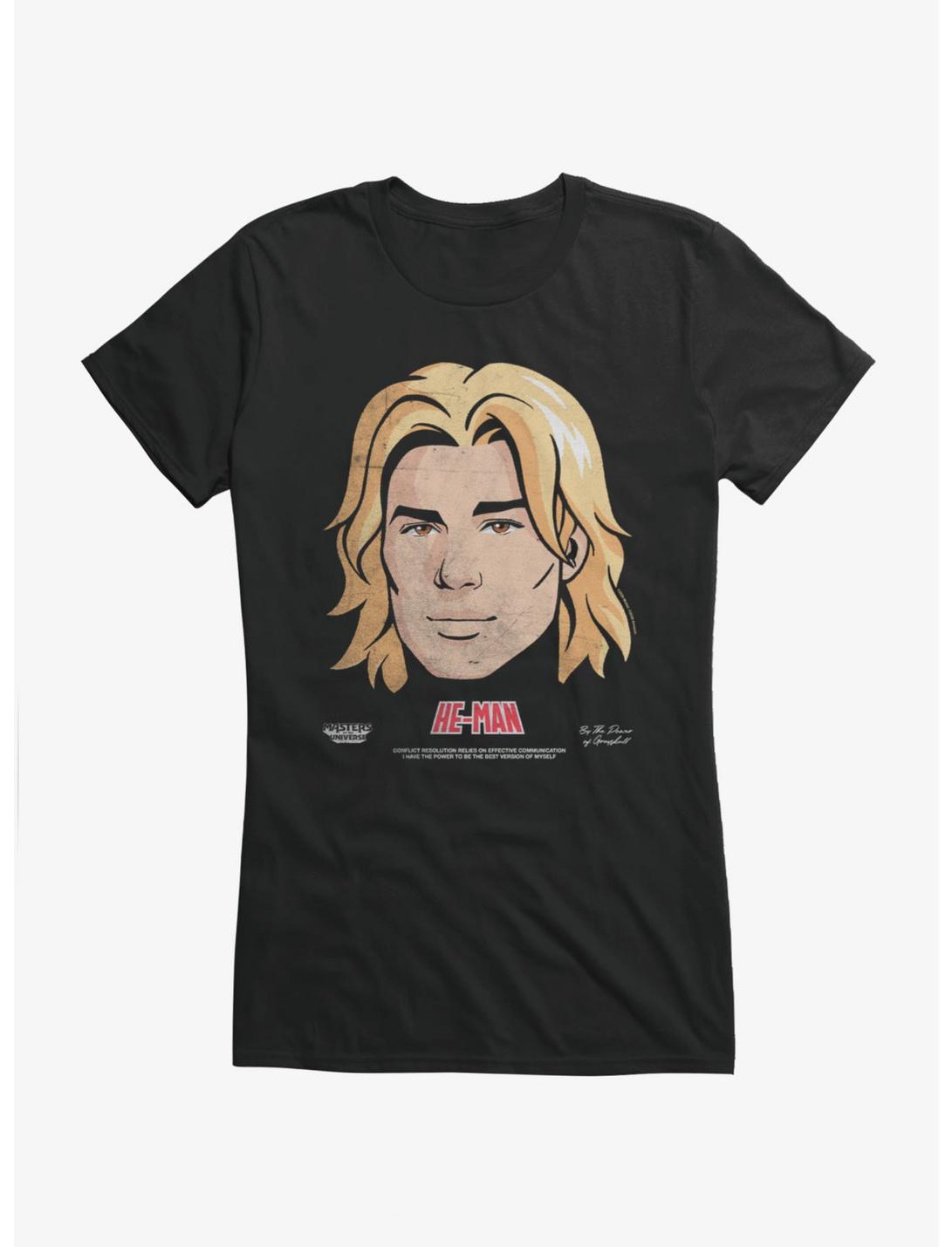 Masters Of The Universe He-Man Big Face Girls T-Shirt