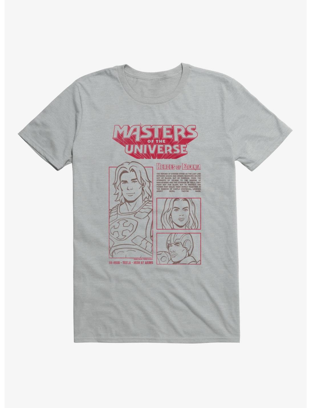 Masters Of The Universe Heroes Of Eternia Team Info T-Shirt