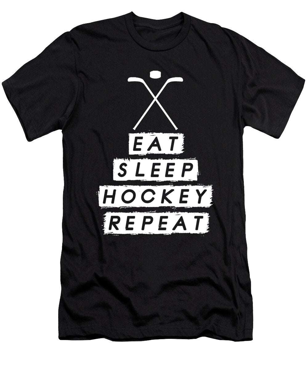 4 Eat Sleep Hockey Repeat Eq Designs T-Shirt