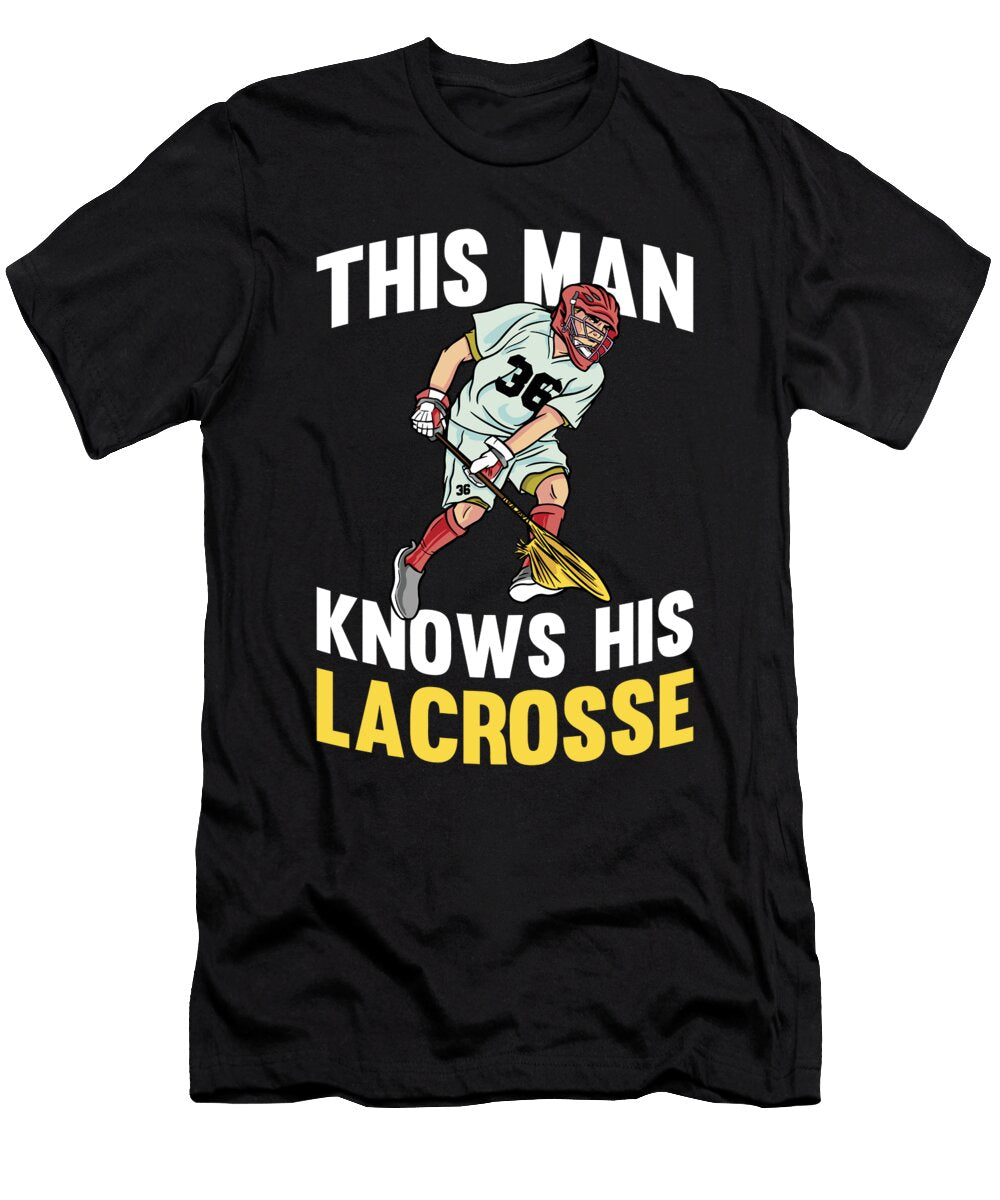 4 Lacrosse Sport Lacrosse Crazy Squirrel T-Shirt