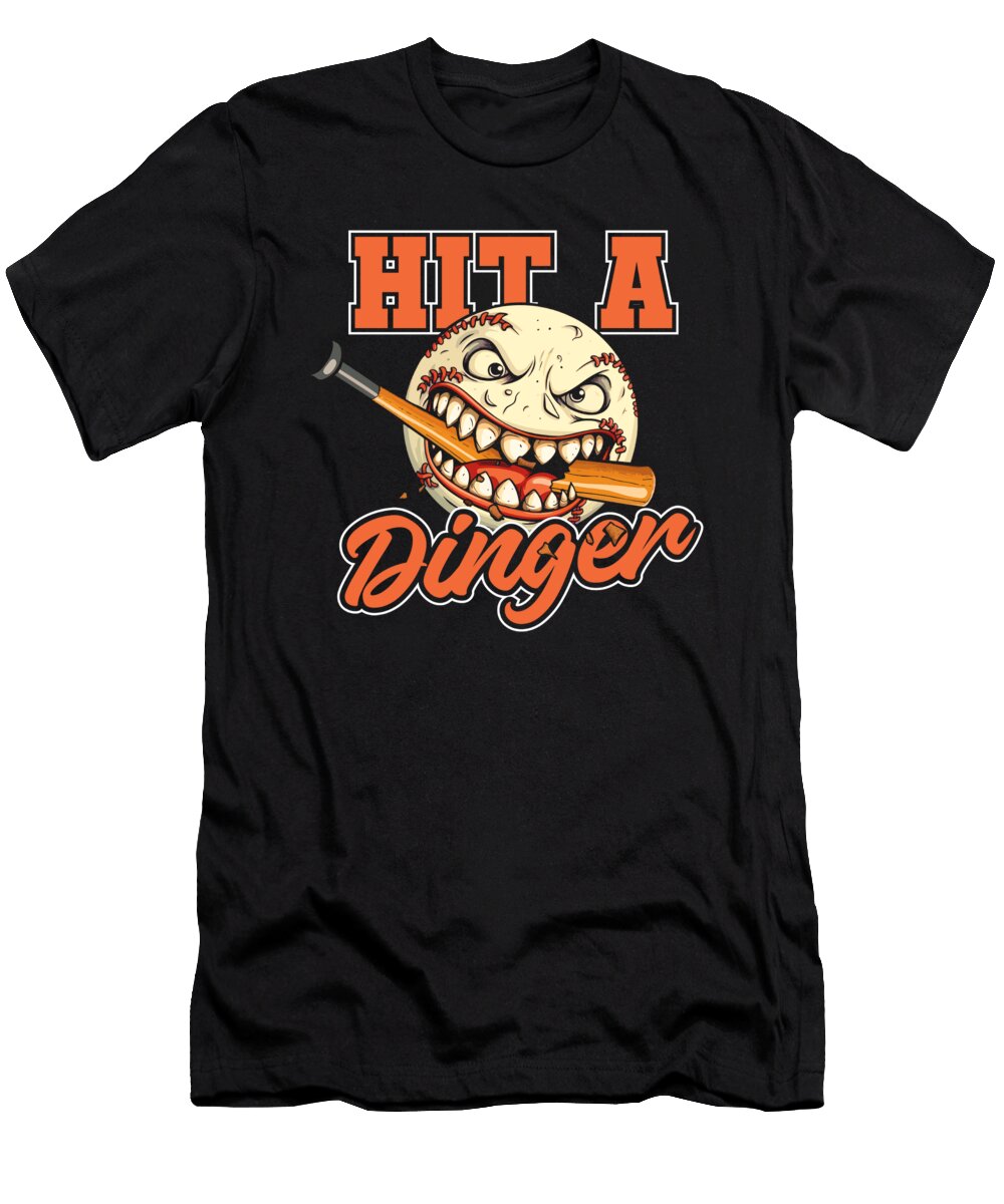 4 Softball Batter Catcher Pitcher Softball Crazy Squirrel T-Shirt