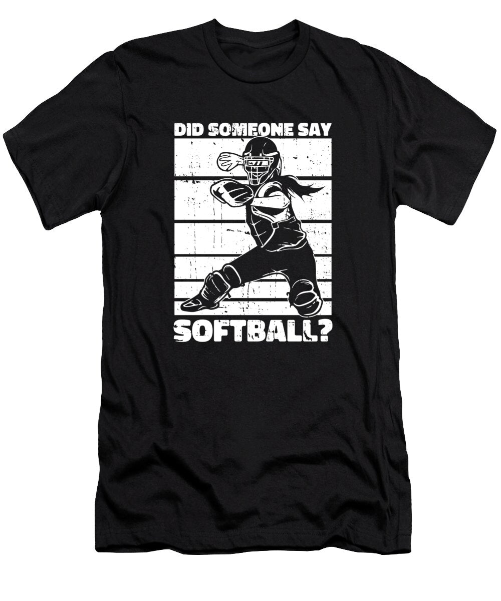 4 Softball Crazy Squirrel T-Shirt
