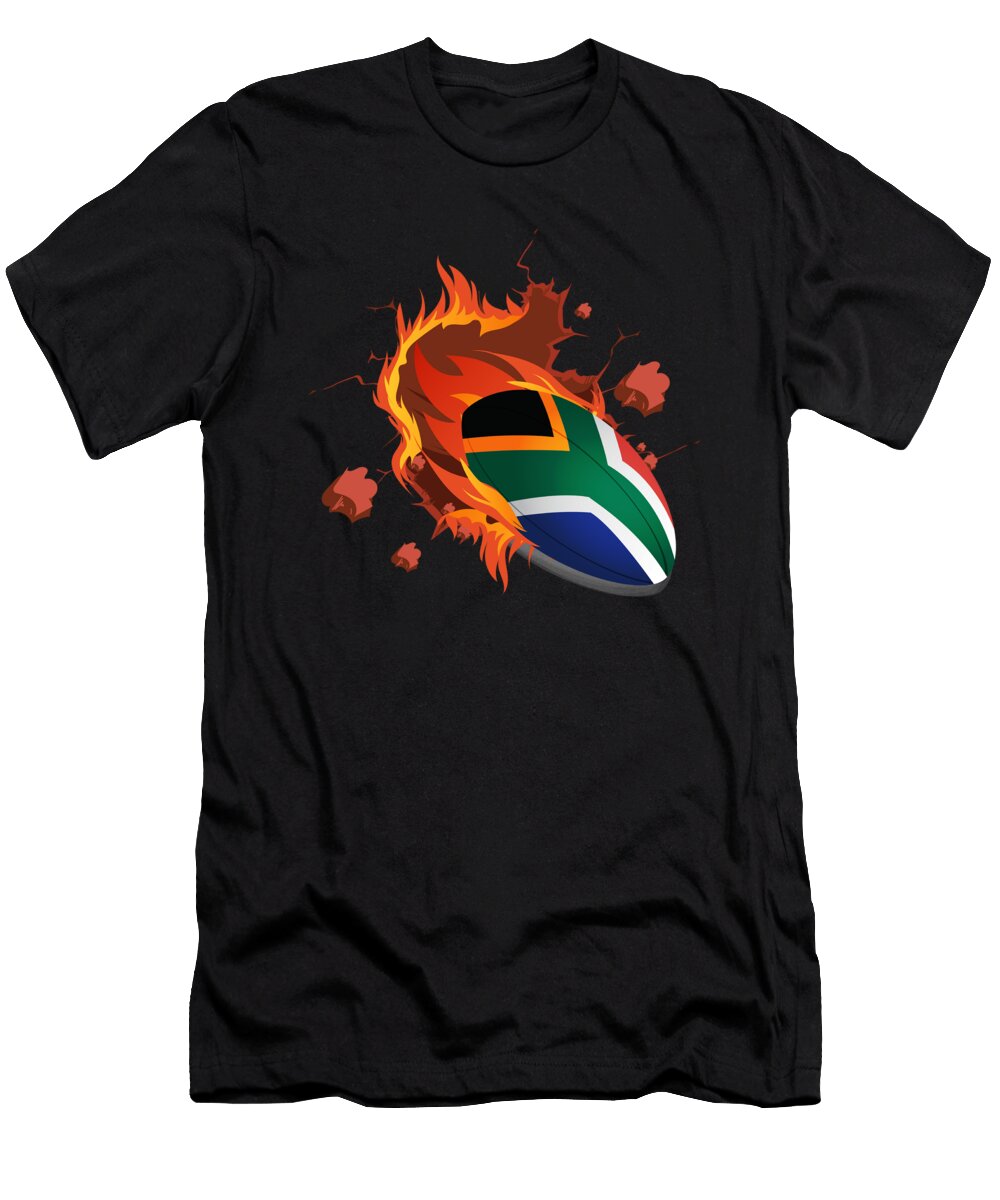 4 South Africa Rugby Union Jersey 2019 Fans Kit for South African Supporters Players Coaches and Teams Martin Hicks T-Shirt