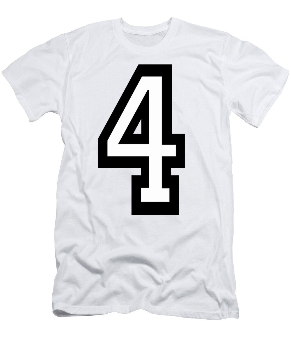 4 Team Sports Number 4 Four Fourth Competition Quatro Tom Hill T-Shirt