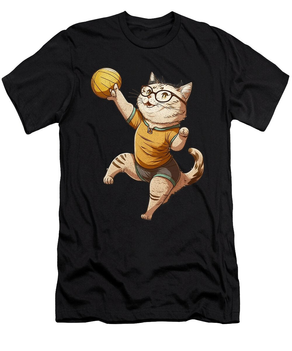 4 Vintage Cat Playing Volleyball Volleyball Kitties Lover Dhbubble T-Shirt