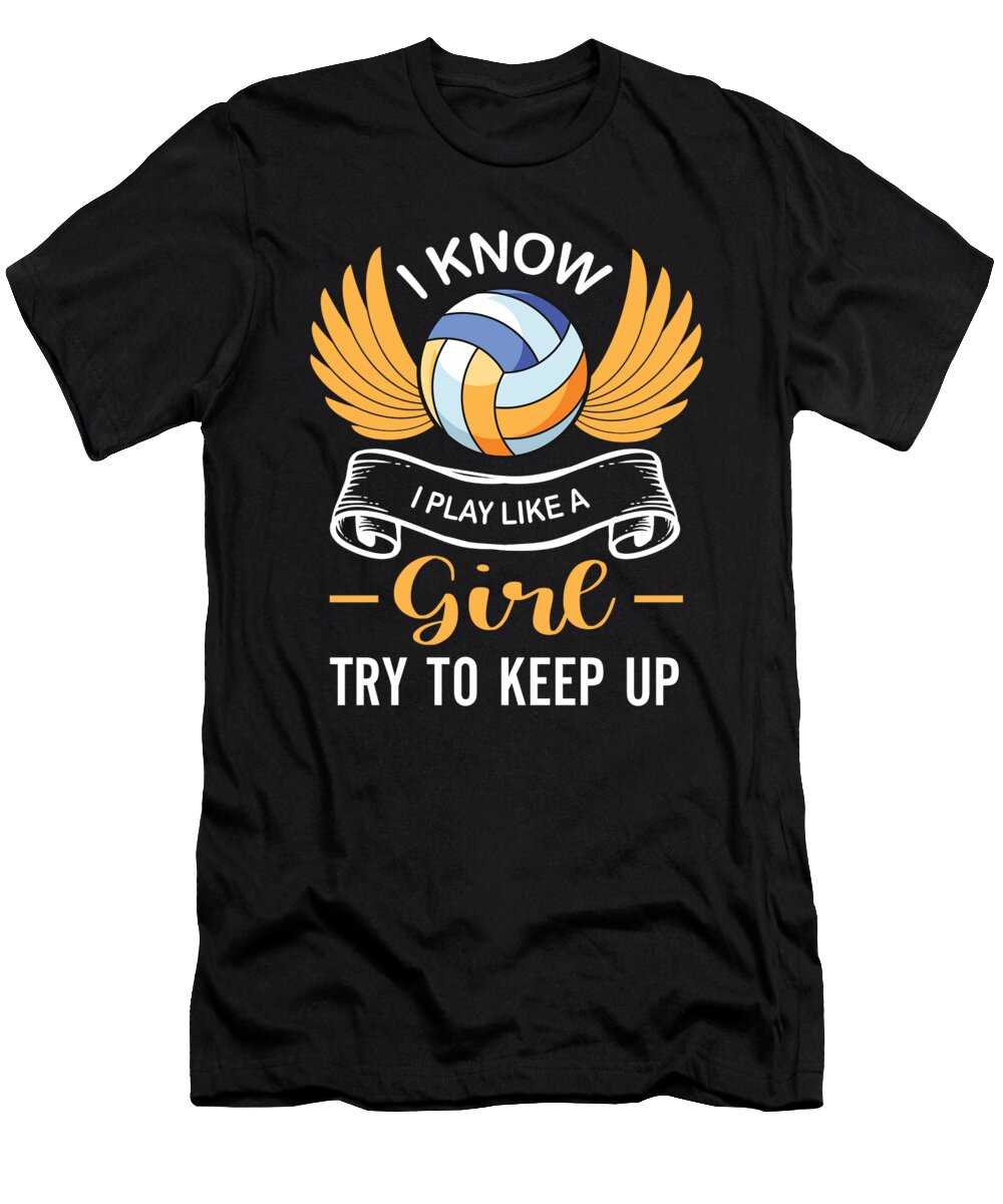 4 Volleyball Gift for Volleyball Player Raphaelartdesign T-Shirt