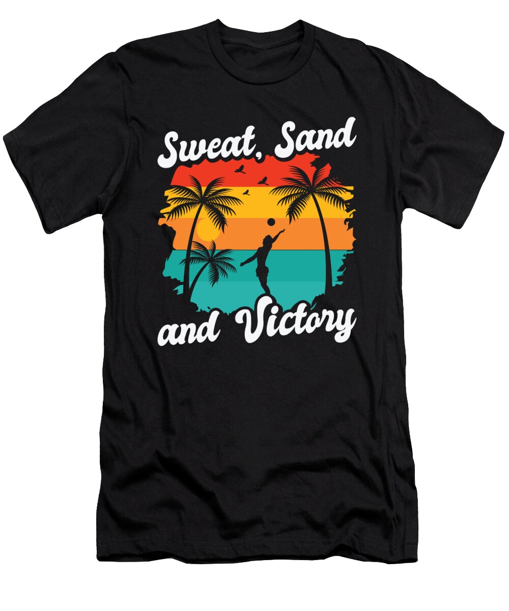 4 Volleyball Tropical Summer Sport Volleyball Players Toms Store T-Shirt