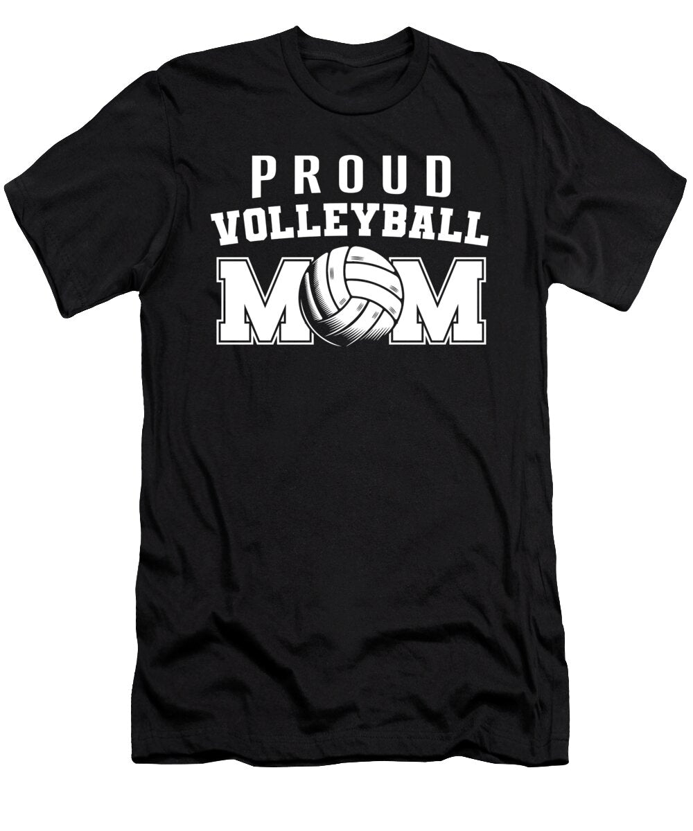 4 Volleyball Vball Beach Volleyball Mom Crazy Squirrel T-Shirt