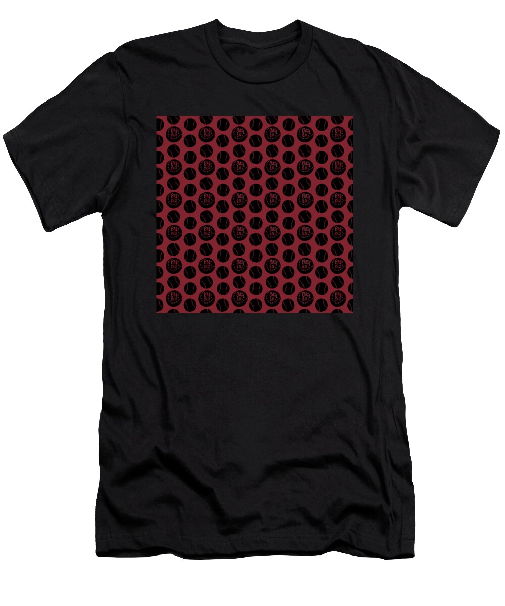 5 Baseball Pattern Catcher Homerun Team Pitcher Mister T-Shirt
