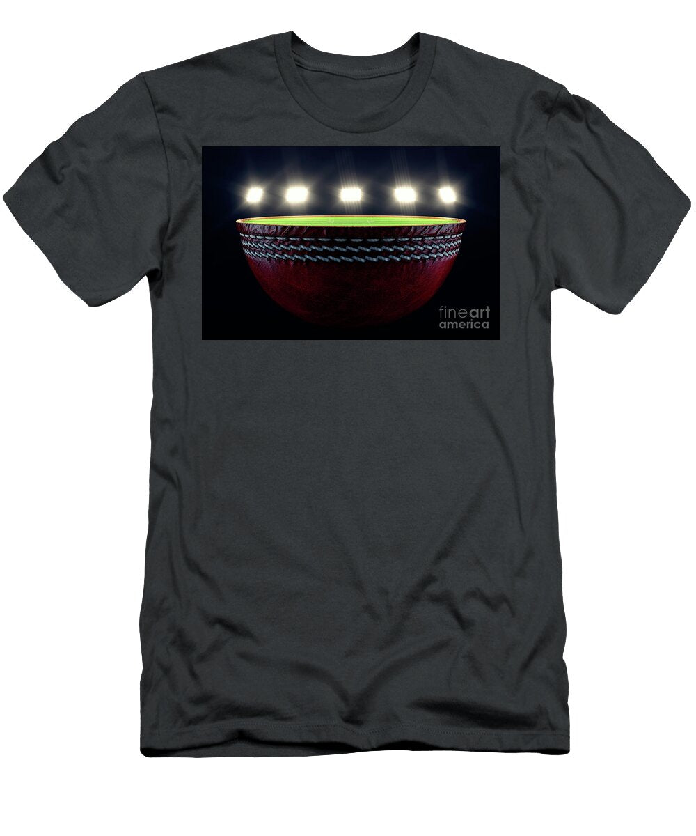 5 Cricket Half Ball Stadium Concept Allan Swart T-Shirt
