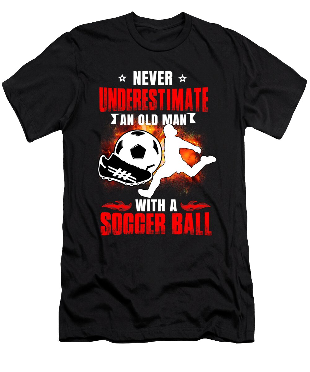 5 Funny Soccer Team Ball Sports Soccer Player Gift Muc Designs T-Shirt