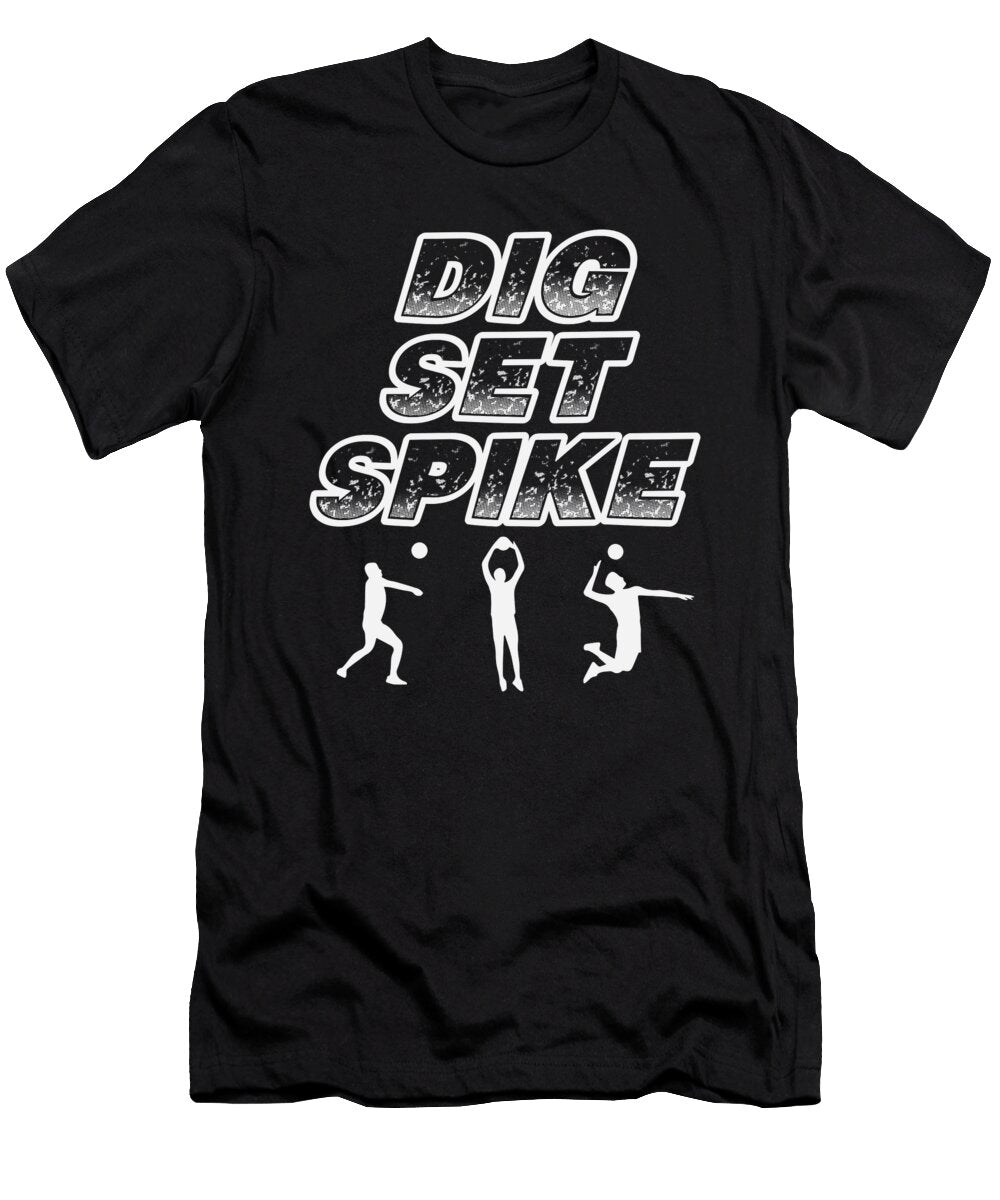 5 I Love Volleyball Team Player Ball Teequeen2603 T-Shirt