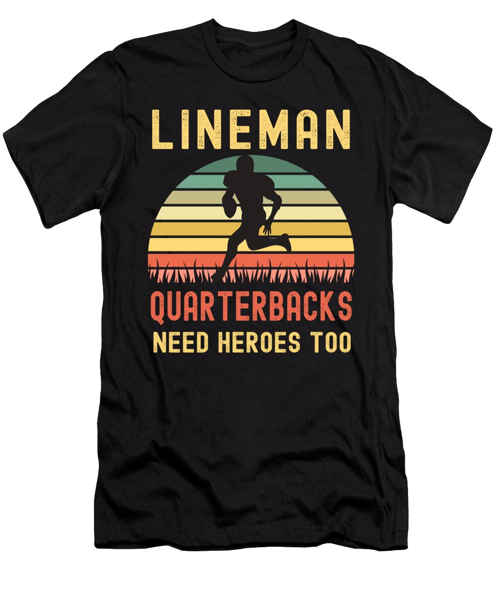 5 Lineman Because Quarterbacks Need Heroes Abhishek Mandal T-Shirt