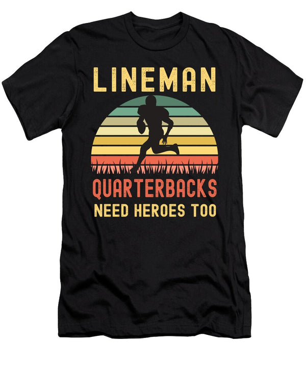 5 Lineman Because Quarterbacks Need Heroes Abhishek Mandal T-Shirt