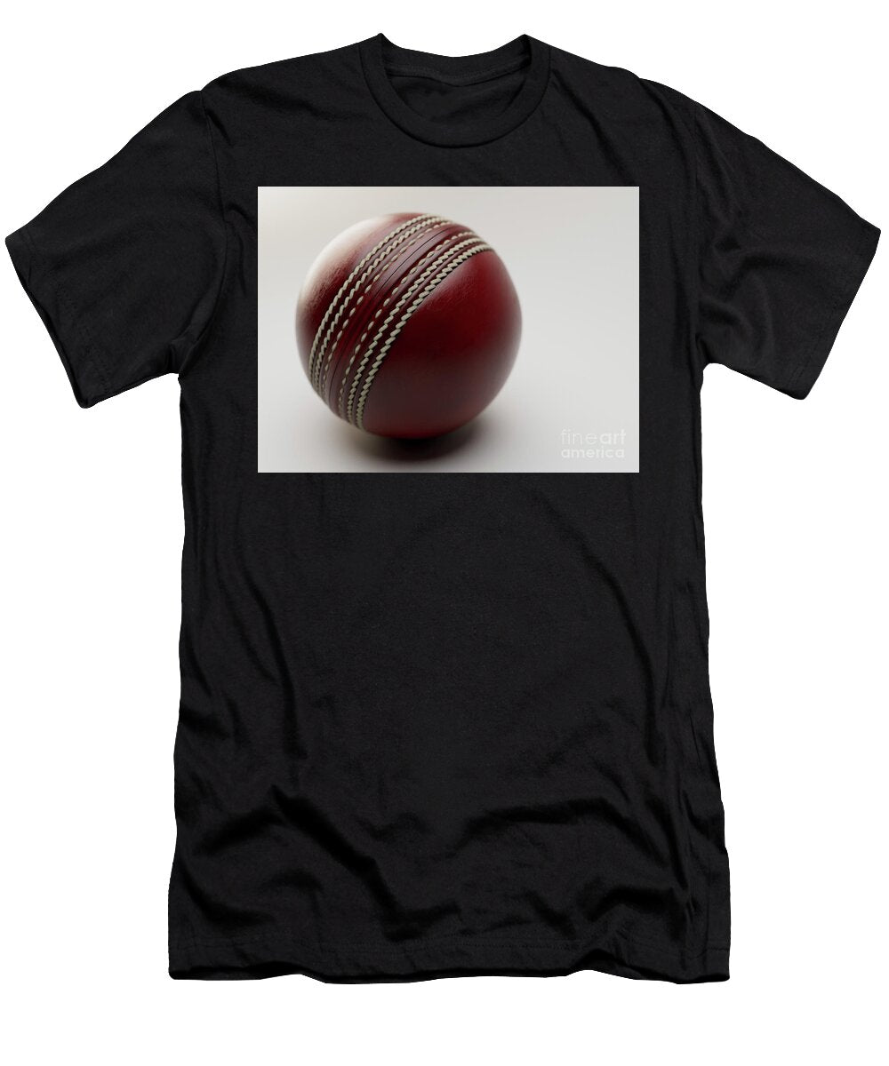 5 Red Cricket Ball Allan Swart T-Shirt
