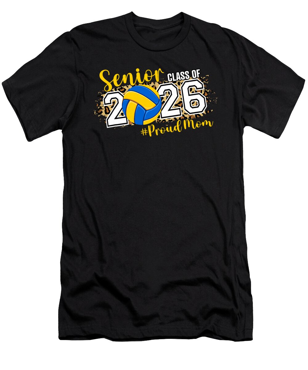 5 Senior Mom Class of 2026 Volleyball Mom Senior Coami Tacti T-Shirt