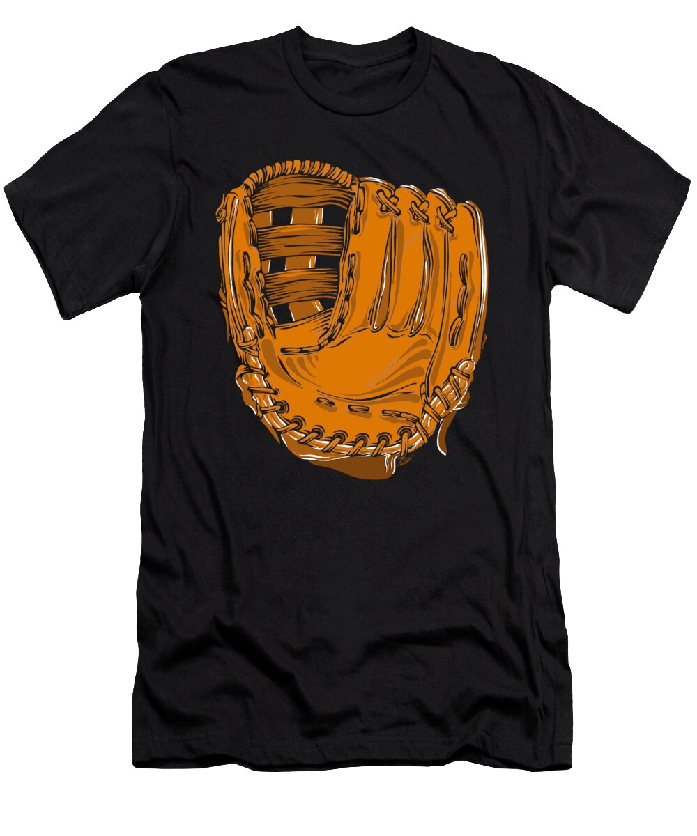 5 Softball Batter Catcher Pitcher Softball Crazy Squirrel T-Shirt