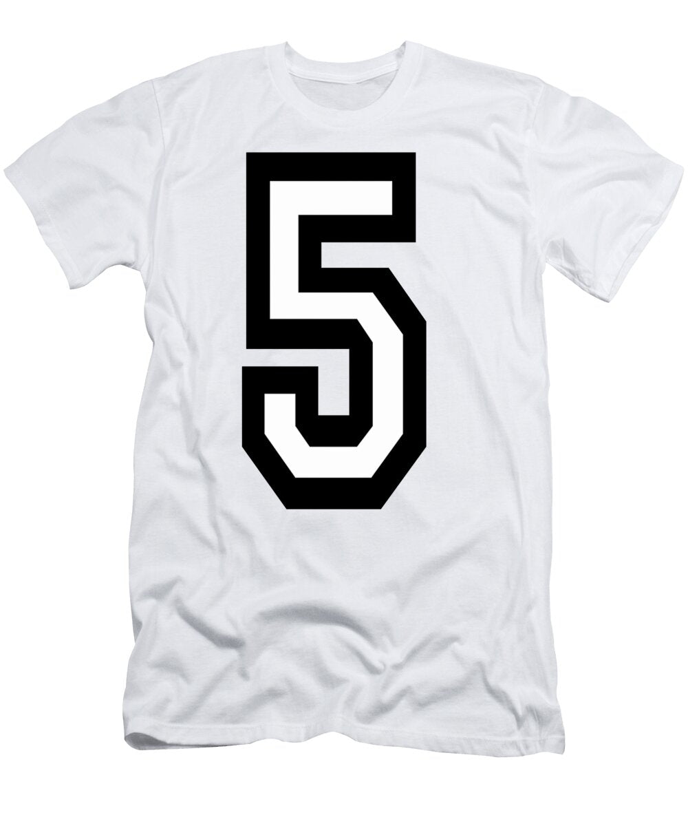 5 Team Sports Number 5 Fifth Five Competition Tom Hill T-Shirt