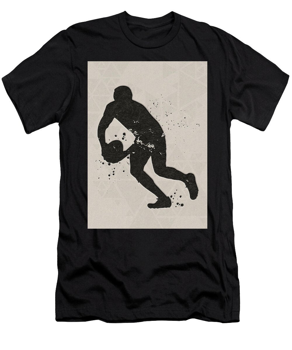 5 Watercolor Rugby Player Watercolor Print Rugby Player Man Boy Nursery Dorm Room Ball Poster Wall Art Leith Huber T-Shirt